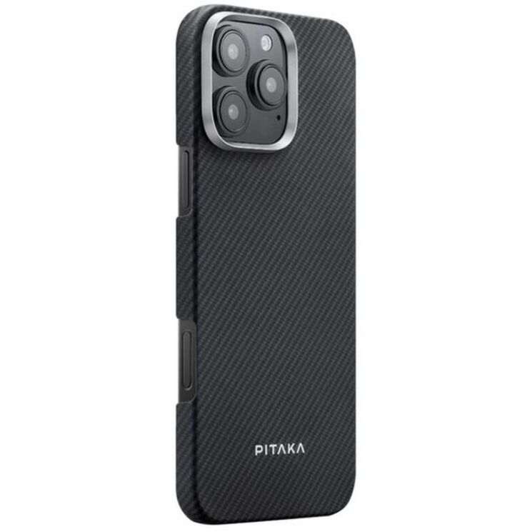 Защитный чехол Pitaka Ultra-Slim Case для Apple iPhone 16 Pro KI1601PA - 600D Black / Grey (Twill): фото 2 из 9