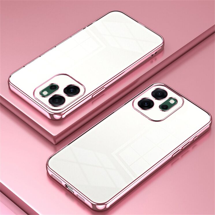 Захисний чохол Reframe Electroplating Frame для OPPO Reno 14 F/FS - Pink: фото 2 з 7