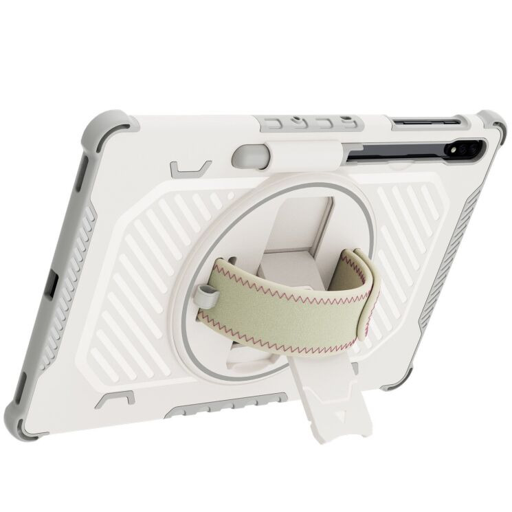 Защитный чехол Reframe Kickstand Strap для Samsung Galaxy Tab S7 FE / S7 Plus / S8 Plus / S9 Plus (T730/736/800/806/970/975/810/816) - Grey: фото 2 из 19