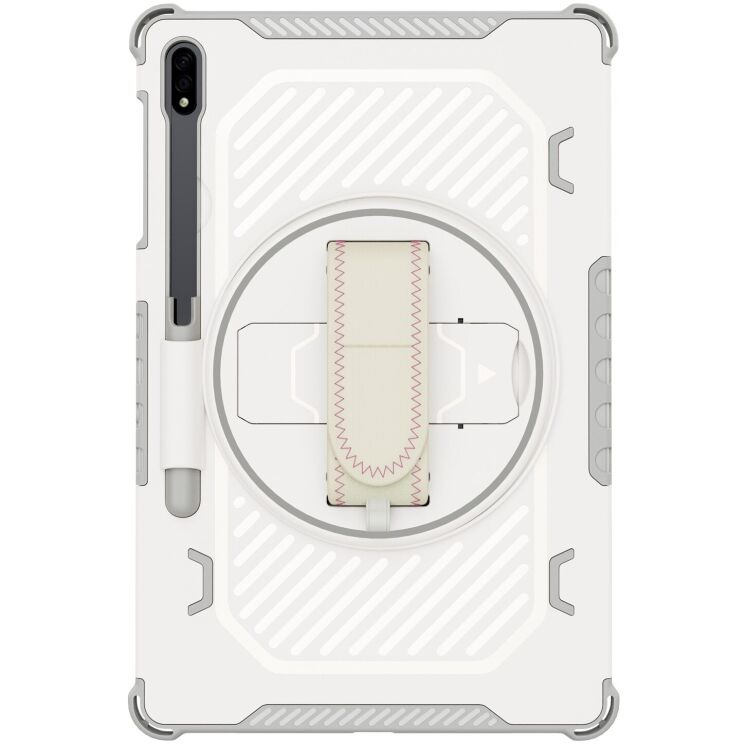 Защитный чехол Reframe Kickstand Strap для Samsung Galaxy Tab S7 FE / S7 Plus / S8 Plus / S9 Plus (T730/736/800/806/970/975/810/816) - Grey: фото 6 из 19