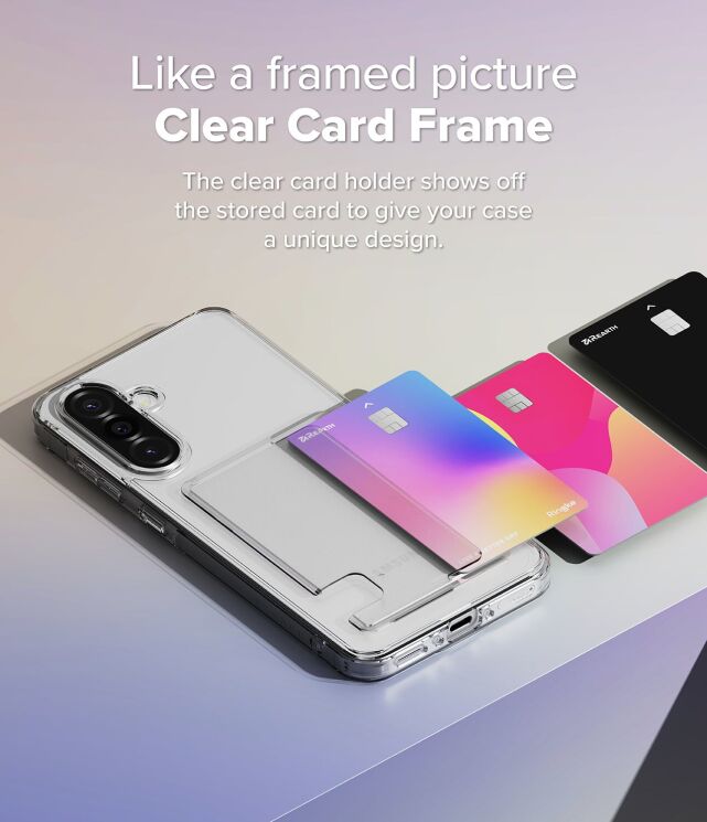 Захисний чохол Ringke Fusion Card для Samsung Galaxy A36 (A366) / A56 (A566) 8800293852179 - Clear (380120C) Захисний чохол Ringke Fusion Card для Samsung Galaxy A36 (A366) / A56 (A566) 8800293852179 - Clear: фото 8 з 15
