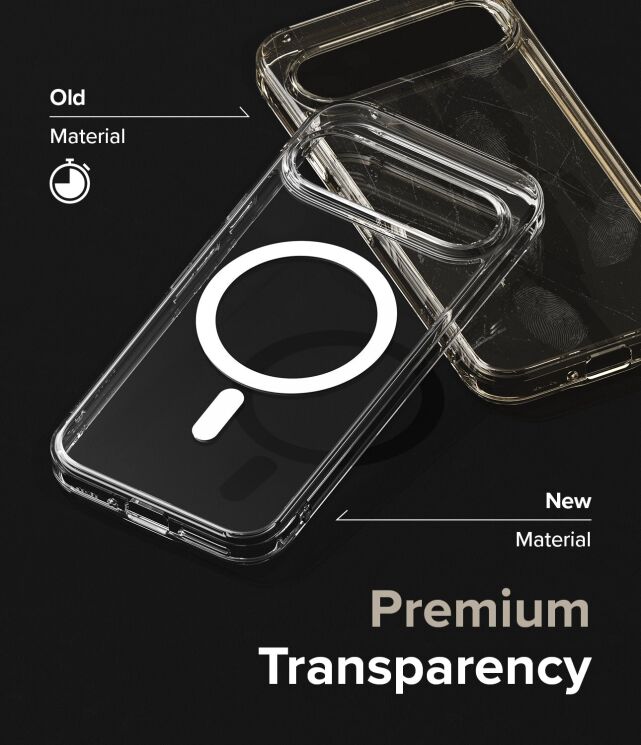 Защитный чехол Ringke Fusion Magnetic для Google Pixel 9 / 9 Pro (8809961789007) - Clear: фото 8 из 18
