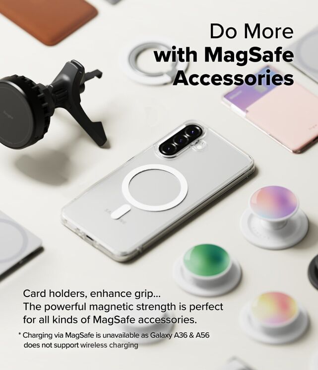Защитный чехол Ringke Fusion Magnetic для Samsung Galaxy A36 (A366) / A56 (A566) 8800293852124 - Clear: фото 4 из 15