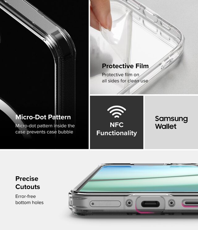 Защитный чехол Ringke Fusion Magnetic для Samsung Galaxy A36 (A366) / A56 (A566) 8800293852124 - Clear: фото 13 из 15