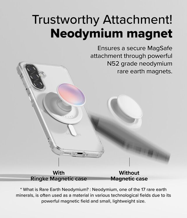 Защитный чехол Ringke Fusion Magnetic для Samsung Galaxy A36 (A366) / A56 (A566) 8800293852124 - Clear: фото 5 из 15