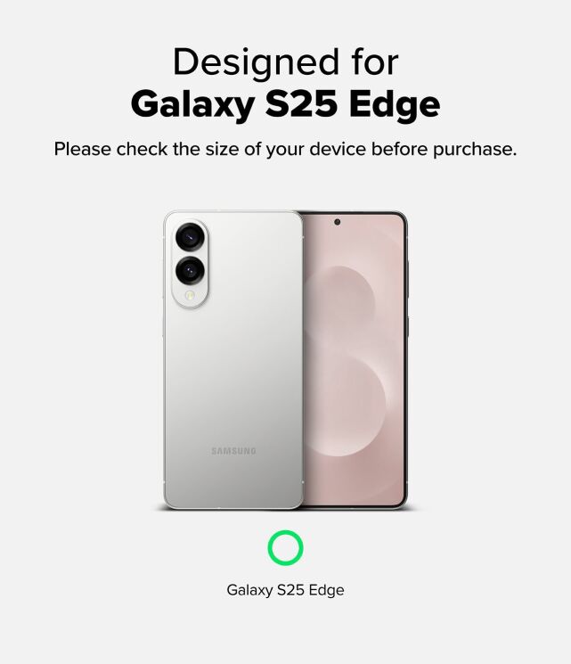 Защитный чехол RINGKE Onyx для Samsung Galaxy S25 Edge (S937) 8800293854364 - Black: фото 5 из 15