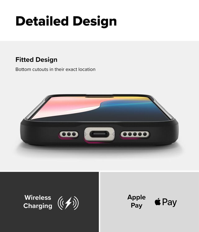 Защитный чехол Ringke Onyx Magnetic (FP) для Apple iPhone 16 Pro (8809961789922) - Black: фото 16 из 16