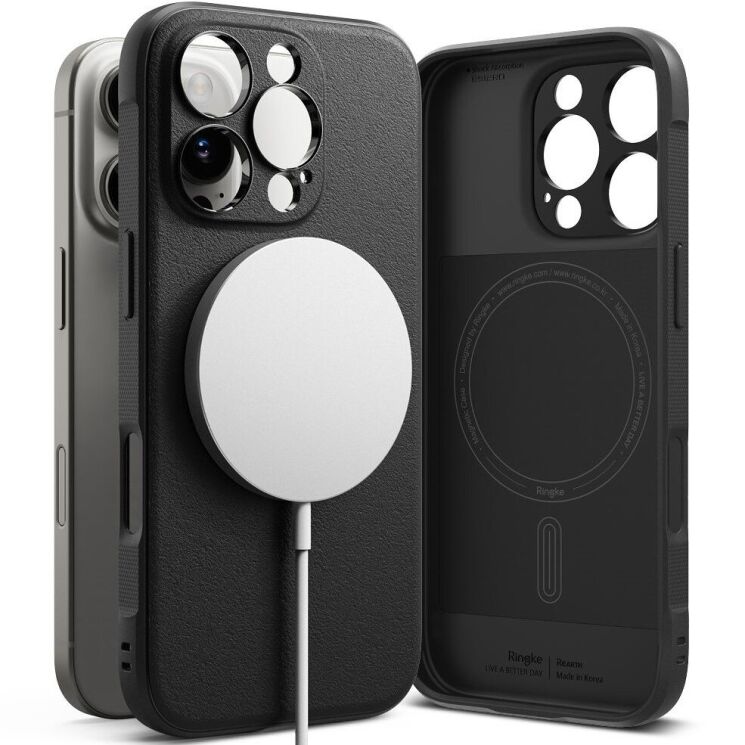 Защитный чехол Ringke Onyx Magnetic (FP) для Apple iPhone 16 Pro (8809961789922) - Black: фото 2 из 16