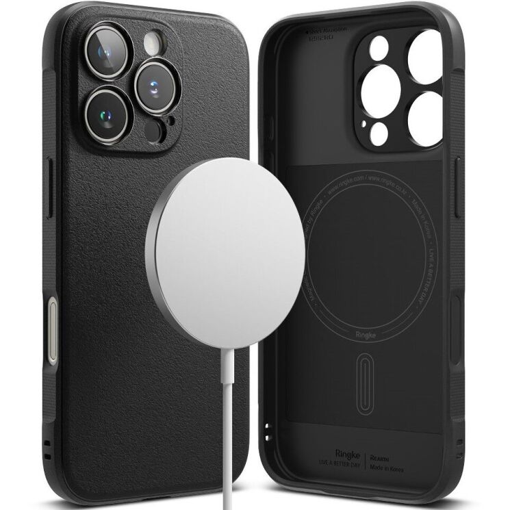 Защитный чехол Ringke Onyx Magnetic (FP) для Apple iPhone 16 Pro (8809961789922) - Black: фото 1 из 16