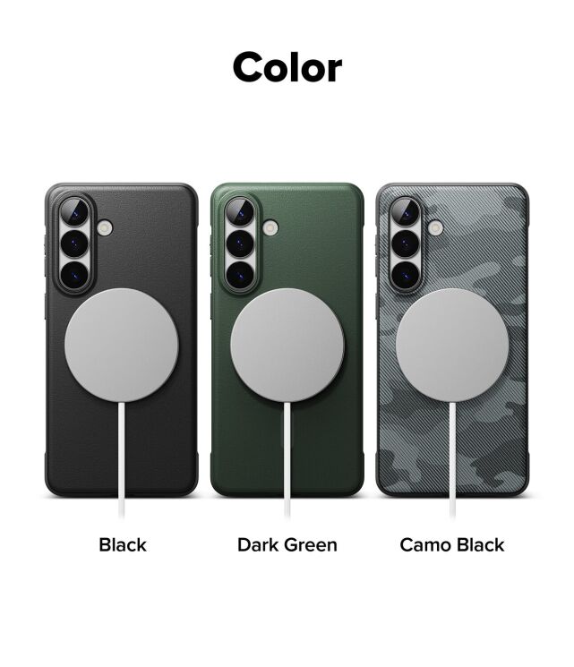 Защитный чехол Ringke Onyx Magnetic (FP) для Samsung Galaxy S26 (S942) 8800328816503 - Black: фото 14 из 16