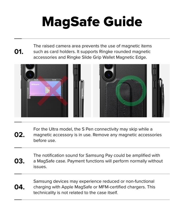 Защитный чехол Ringke Onyx Magnetic (FP) для Samsung Galaxy S26 (S942) 8800328816503 - Black: фото 15 из 16