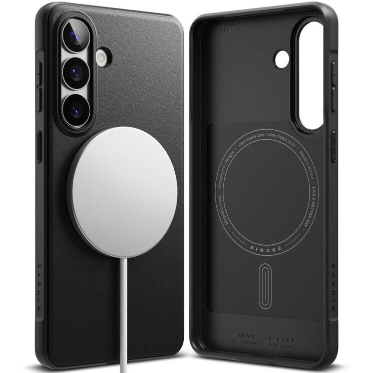 Защитный чехол Ringke Onyx Magnetic (FP) для Samsung Galaxy S26 (S942) 8800328816503 - Black: фото 1 из 16