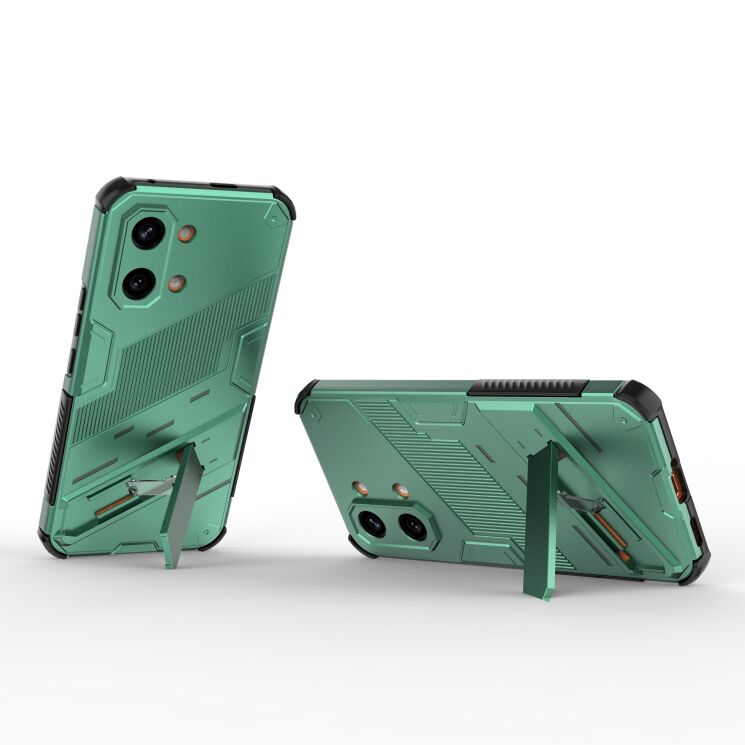 Защитный чехол с подставкой Deexe Bibercas для Xiaomi Poco X8 Pro Max - Black: фото 3 из 6