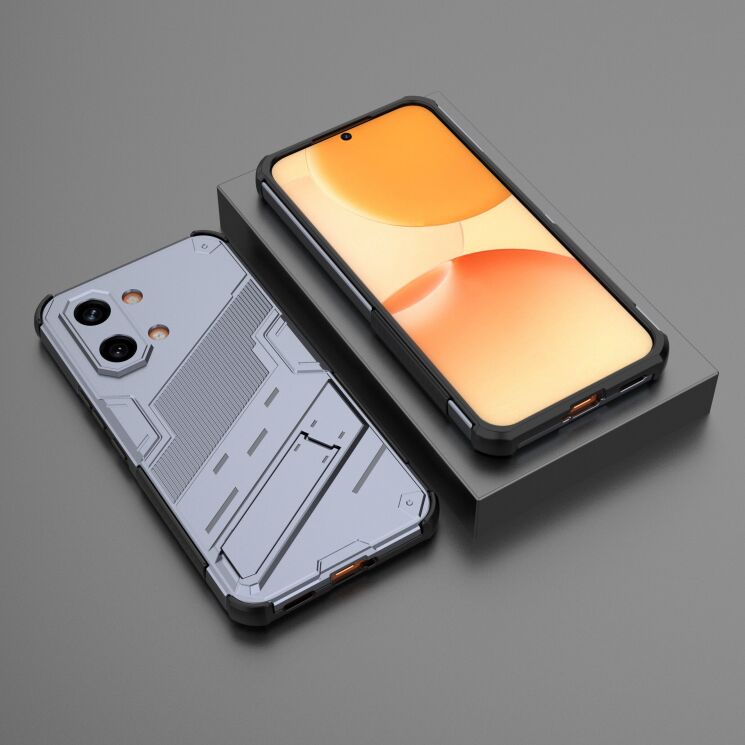 Защитный чехол с подставкой Deexe Bibercas для Xiaomi Poco X8 Pro Max - Black: фото 6 из 6