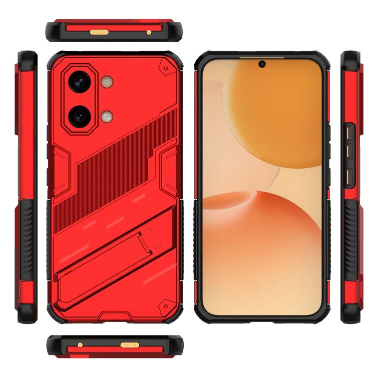 Защитный чехол с подставкой Deexe Bibercas для Xiaomi Poco X8 Pro Max - Black: фото 4 из 6