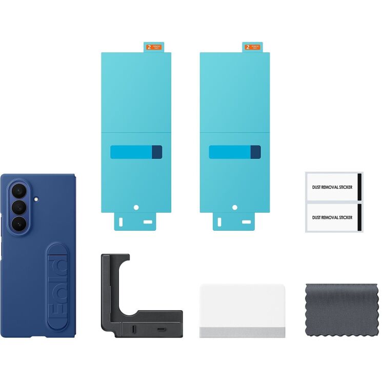 Защитный чехол Silicone Case (FF) для Samsung Galaxy Fold 7 (EF-MF966CNEGUA) - Blue: фото 6 из 7
