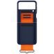Защитный чехол Silicone Cover with Strap для Samsung Galaxy Flip 3 (EF-GF711TNEGRU) - Navy (282324N). Фото 4 из 5