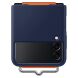 Защитный чехол Silicone Cover with Strap для Samsung Galaxy Flip 3 (EF-GF711TNEGRU) - Navy (282324N). Фото 2 из 5