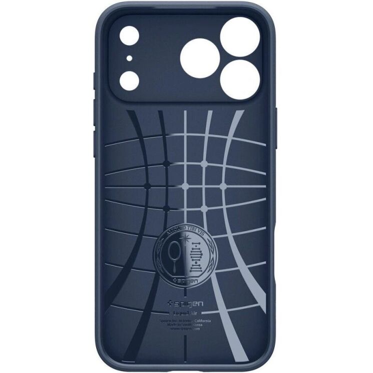 Захисний чохол Spigen Liquid Air для iPhone 18 Pro Max (ACS12112) - Navy Blue: фото 3 з 12