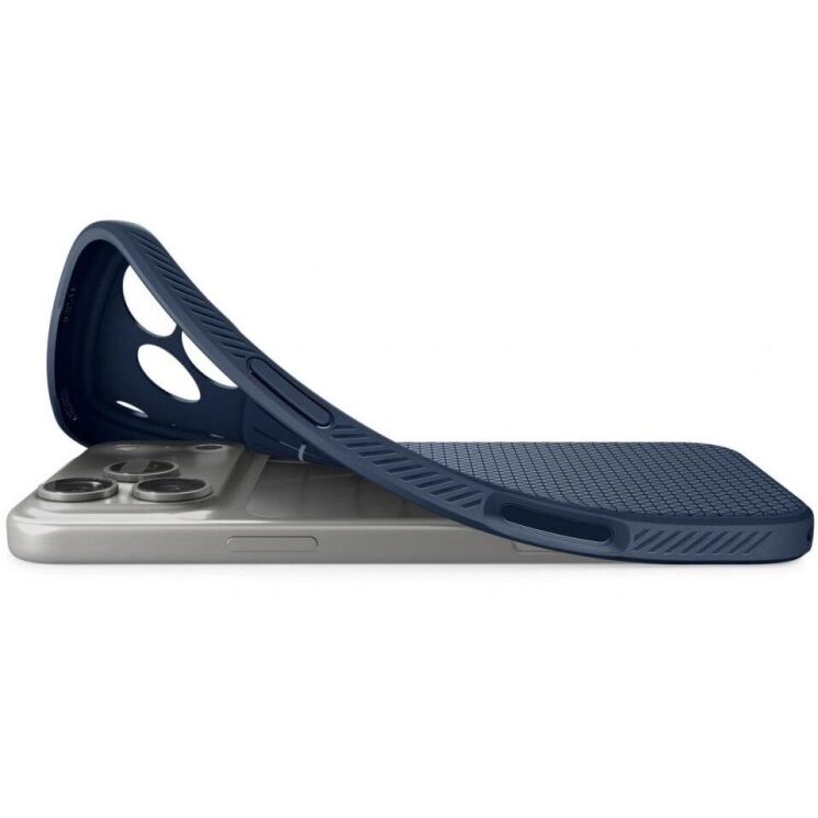 Захисний чохол Spigen Liquid Air для iPhone 18 Pro Max (ACS12112) - Navy Blue: фото 5 з 12