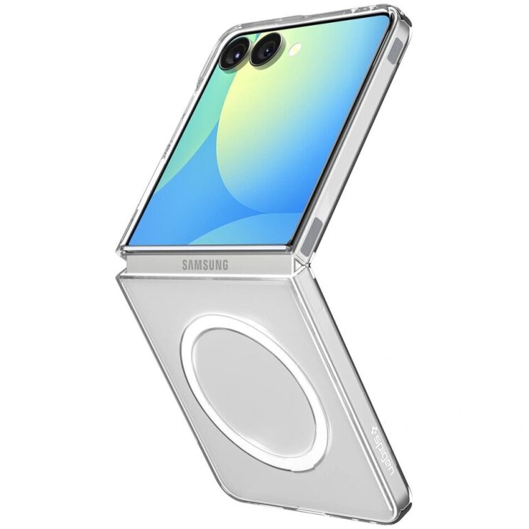 Захисний чохол Spigen (SGP) AirSkin (MagFit) для Samsung Galaxy Flip 7 (ACS09556) - Clear / White: фото 3 з 19