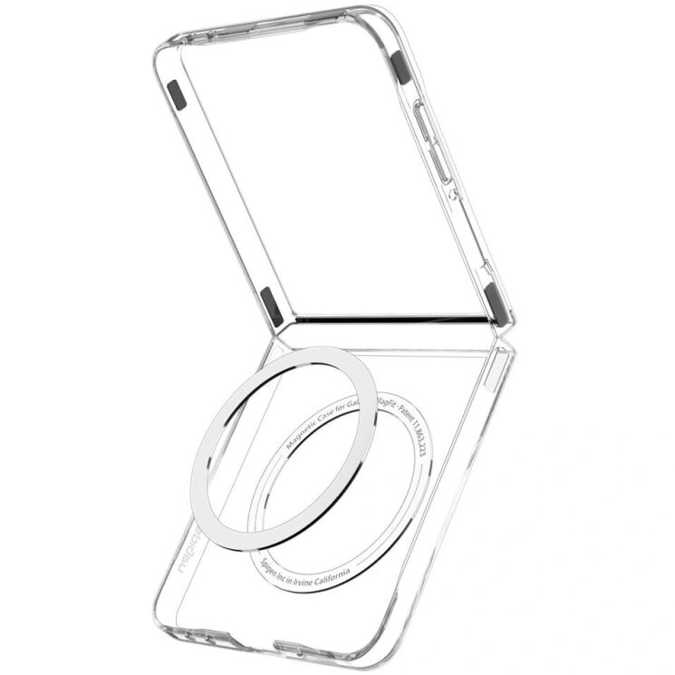 Захисний чохол Spigen (SGP) AirSkin (MagFit) для Samsung Galaxy Flip 7 (ACS09556) - Clear / White: фото 12 з 19
