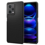 Захисний чохол Spigen (SGP) Liquid Air для Xiaomi Poco X5 Pro / Redmi Note 12 Pro 5G - Matte Black: фото 1 з 17