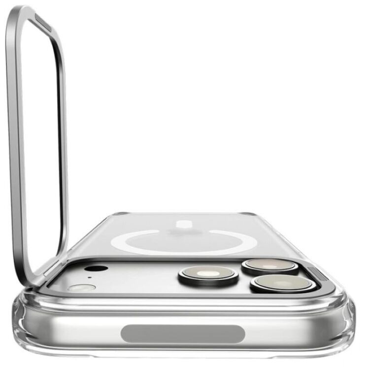 Защитный чехол Spigen Ultra Hybrid Optik S (MagFit) для iPhone 18 Pro Max / 17 Pro Max (ACS11908) - Clear / Silver (440309CS) Защитный чехол Spigen Ultra Hybrid Optik S (MagFit) для iPhone 18 Pro Max / 17 Pro Max (ACS11908) - Clear / Silver: фото 4 из 11