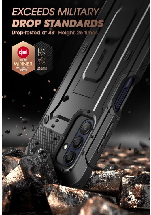 Захисний чохол Supcase Unicorn Beetle PRO Rugged Holster для Samsung Galaxy A15 (A155) - Black: фото 7 з 12