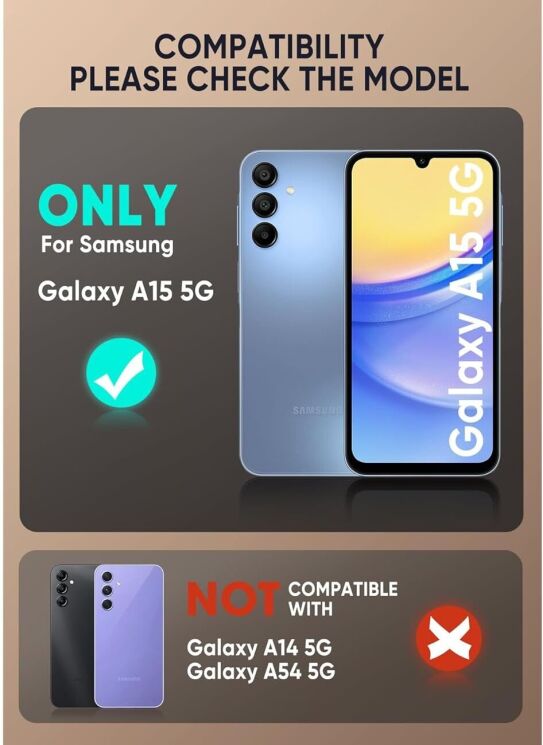 Захисний чохол Supcase Unicorn Beetle PRO Rugged Holster для Samsung Galaxy A15 (A155) - Black: фото 6 з 12