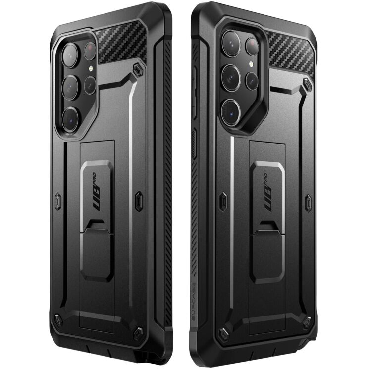 Защитный чехол Supcase Unicorn Beetle PRO Screen Protector для Samsung Galaxy S23 Ultra (S918) - Black: фото 3 из 11