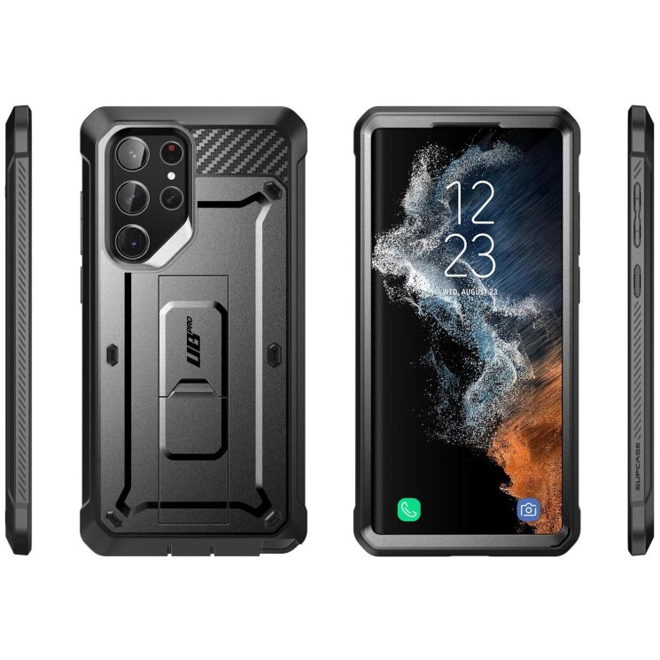 Защитный чехол Supcase Unicorn Beetle PRO Screen Protector для Samsung Galaxy S23 Ultra (S918) - Black: фото 4 из 11