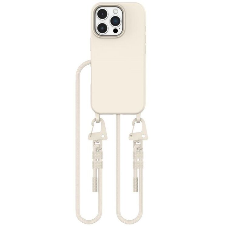 Защитный чехол Tech-Protect Magnecklace MagSafe для Apple iPhone 16 Pro - Cosmic Latte: фото 1 из 6