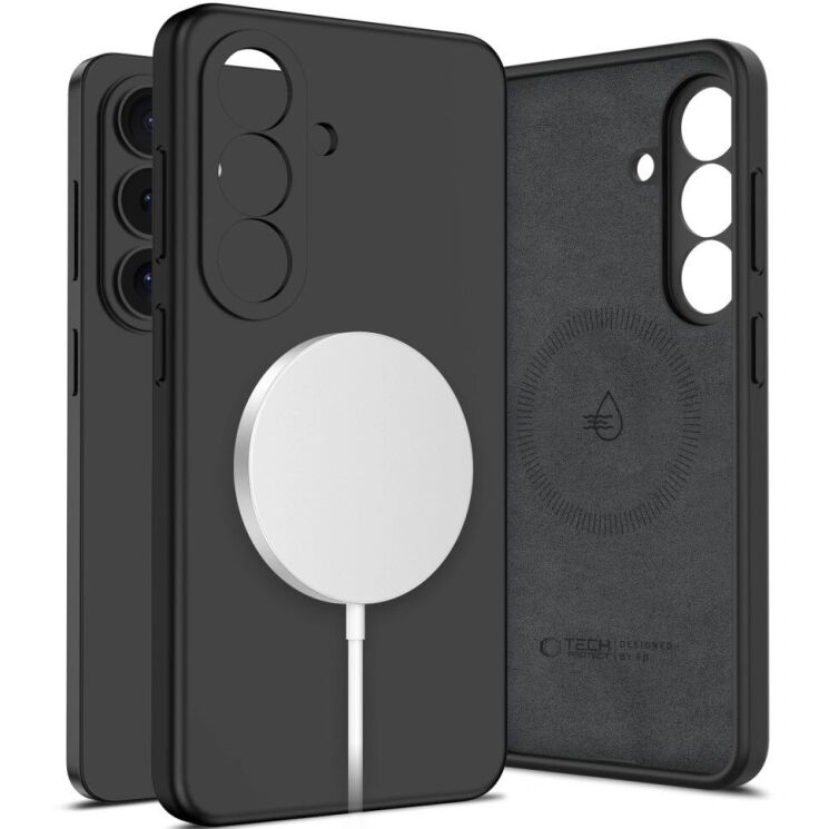 Защитный чехол Tech-Protect Silicone MagSafe для Samsung Galaxy S26 (S942) - Black: фото 1 из 9