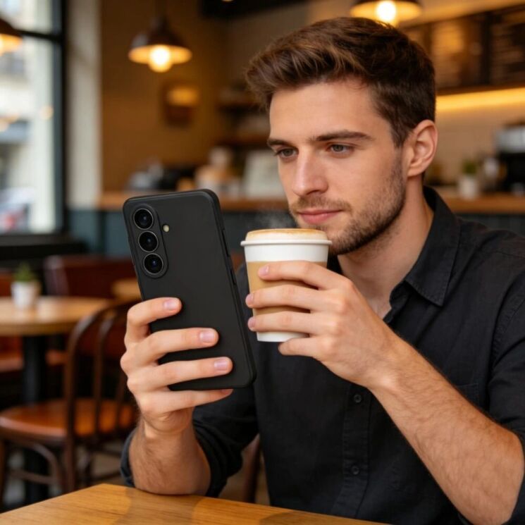 Защитный чехол Tech-Protect Silicone MagSafe для Samsung Galaxy S26 (S942) - Black: фото 9 из 9