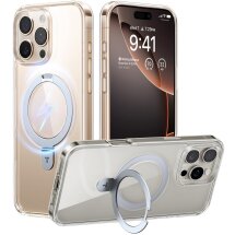 Защитный чехол TORRAS Ostand Q1 Guardian (with MagSafe) для iPhone 16 Pro - Transparent: фото 1 из 6