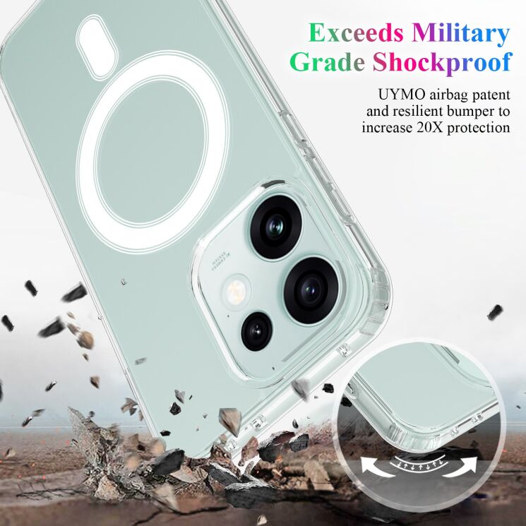 Захисний чохол UniCase AirBag MagSafe для OPPO Reno 16 F/FS - Clear (413443C) Захисний чохол UniCase AirBag MagSafe для OPPO Reno 16 F/FS - Clear: фото 6 з 7