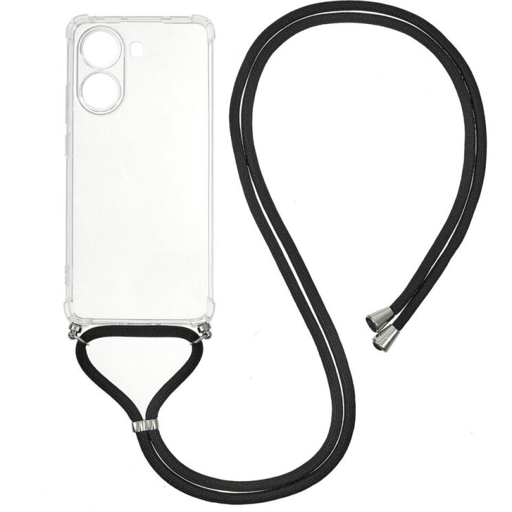 Захисний чохол UniCase AirBag with Strap для Xiaomi Poco X7 Pro - Transparent: фото 1 з 8