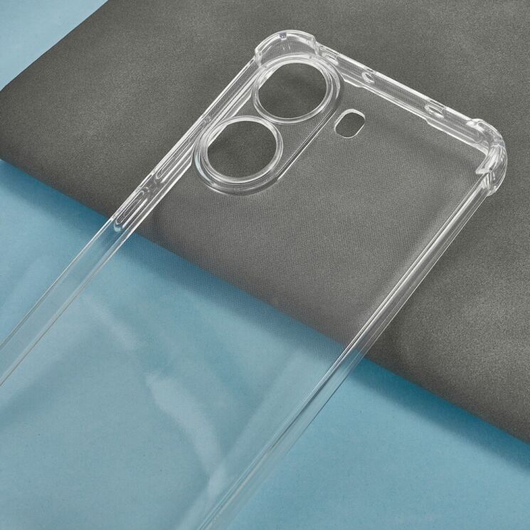 Захисний чохол UniCase AirBag with Strap для Xiaomi Poco X7 Pro - Transparent: фото 5 з 8