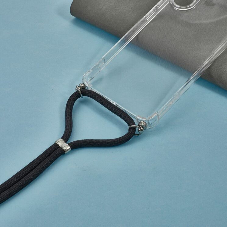 Захисний чохол UniCase AirBag with Strap для Xiaomi Poco X7 Pro - Transparent: фото 6 з 8