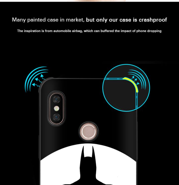 Защитный чехол UniCase Black Style для Xiaomi Redmi Note 5 / Note 5 Pro - Skull Pattern: фото 9 из 11