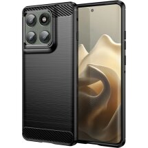 Захисний чохол UniCase Carbon для Motorola Edge 60 Pro - Black: фото 1 з 10
