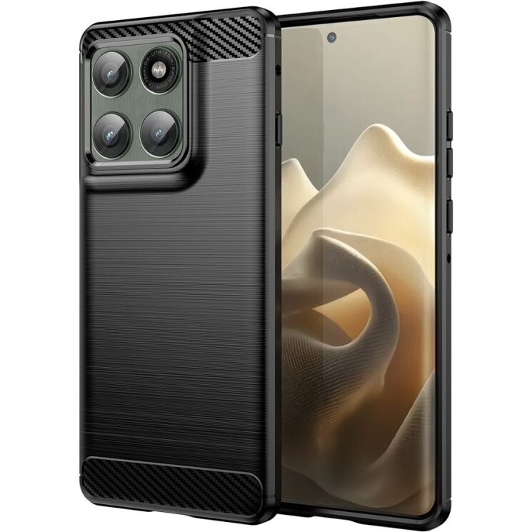 Защитный чехол UniCase Carbon для Motorola Edge 60 Pro - Black: фото 1 из 10