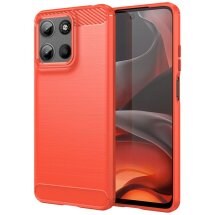 Защитный чехол UniCase Carbon для Motorola Moto G15 - Red: фото 1 из 8