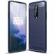 Силиконовый (TPU) чехол UniCase Carbon для OnePlus 8 - Dark Blue (264805DB). Фото 1 из 10