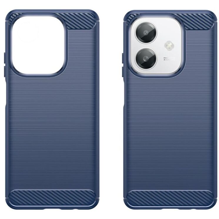 Защитный чехол UniCase Carbon для OPPO A3x / A3 / A40m - Blue: фото 2 из 11