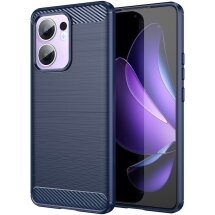 Защитный чехол UniCase Carbon для OPPO Reno 13 F/FS 5G - Blue: фото 1 из 8