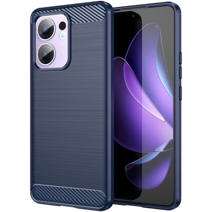 Защитный чехол UniCase Carbon для OPPO Reno 13 F/FS 5G - Blue: фото 1 из 8