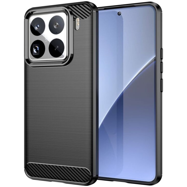 Защитный чехол UniCase Carbon для Xiaomi 15 Pro - Black: фото 1 из 8