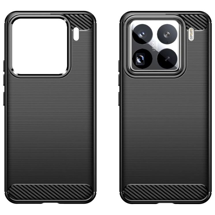 Защитный чехол UniCase Carbon для Xiaomi 15 Pro - Black: фото 2 из 8